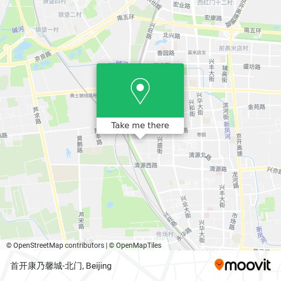 首开康乃馨城-北门 map