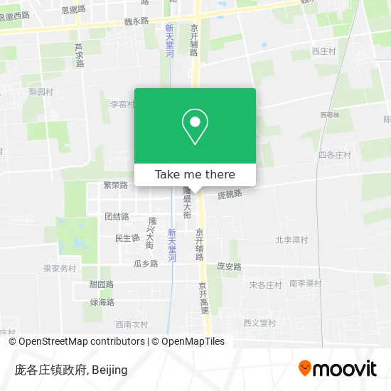 庞各庄镇政府 map