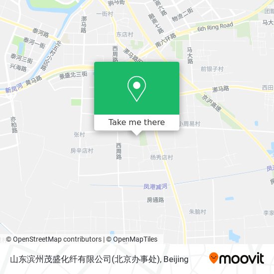 山东滨州茂盛化纤有限公司(北京办事处) map