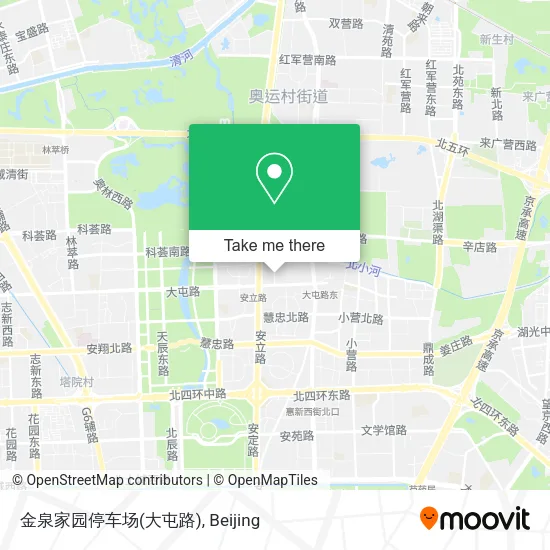 金泉家园停车场(大屯路) map