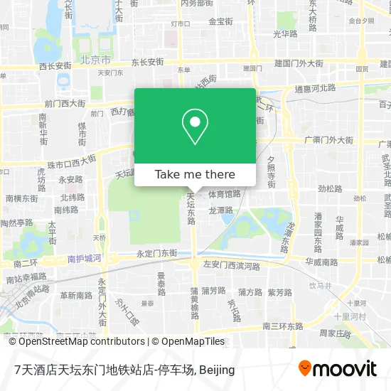 7天酒店天坛东门地铁站店-停车场 map