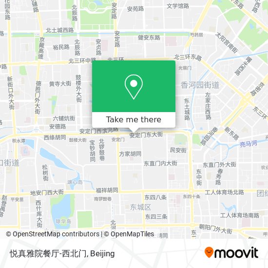 悦真雅院餐厅-西北门 map