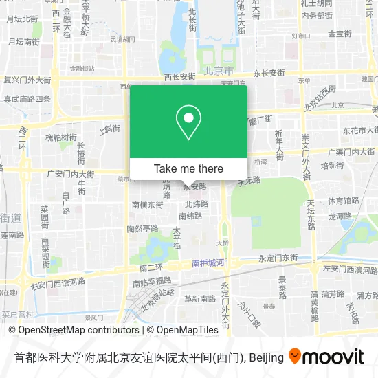 首都医科大学附属北京友谊医院太平间(西门) map