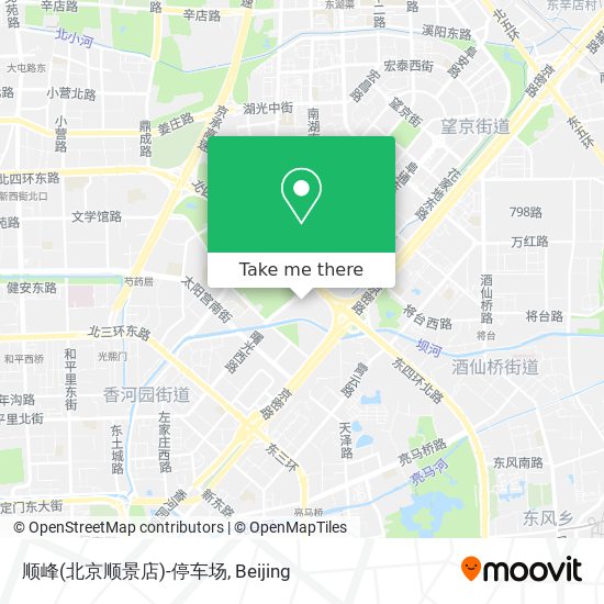 顺峰(北京顺景店)-停车场 map