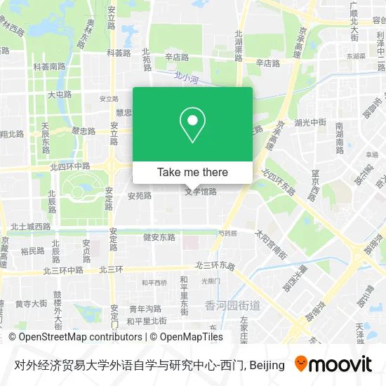 对外经济贸易大学外语自学与研究中心-西门 map