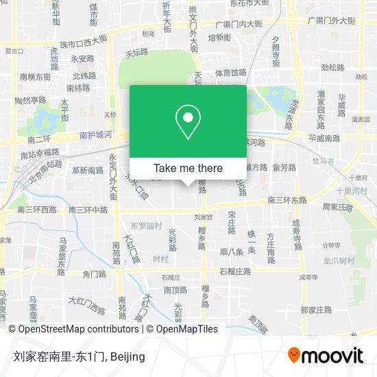 刘家窑南里-东1门 map