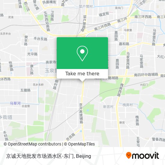 京诚天地批发市场酒水区-东门 map