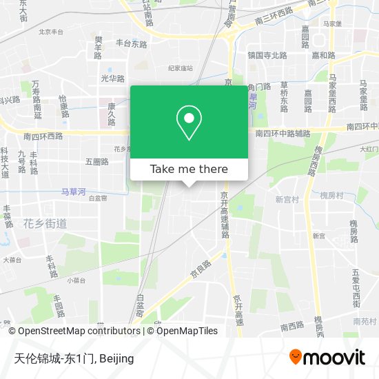 天伦锦城-东1门 map