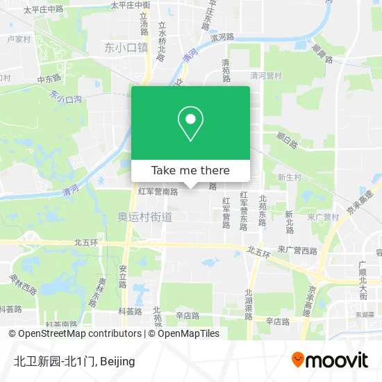 北卫新园-北1门 map