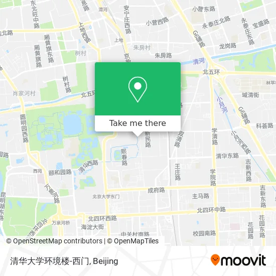 清华大学环境楼-西门 map