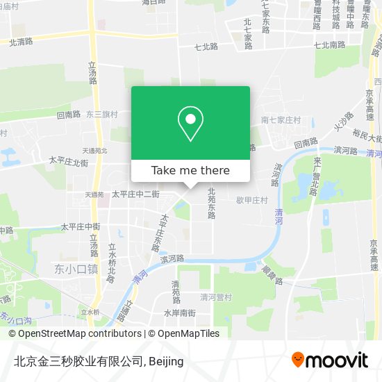 北京金三秒胶业有限公司 map