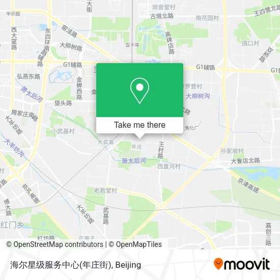 海尔星级服务中心(年庄街) map