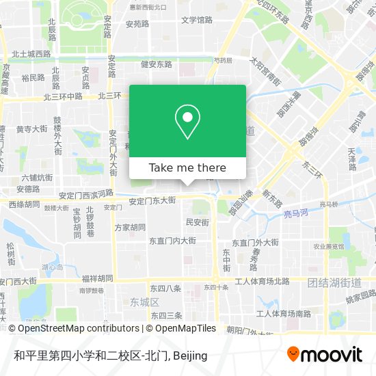 和平里第四小学和二校区-北门 map