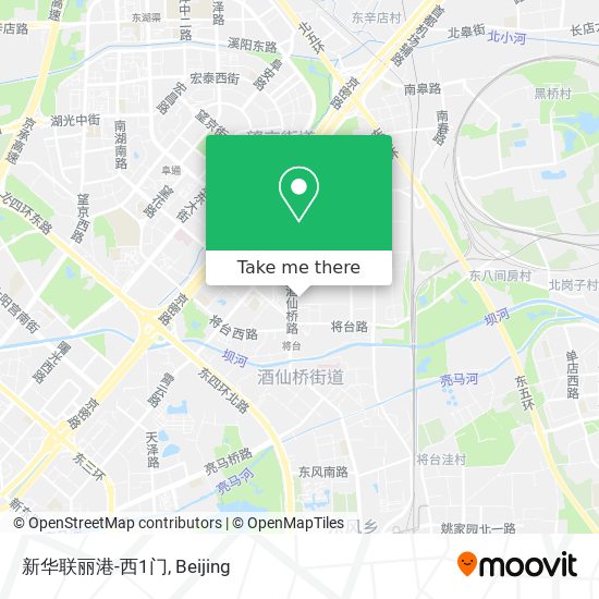 新华联丽港-西1门 map