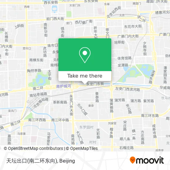 天坛出口(南二环东向) map