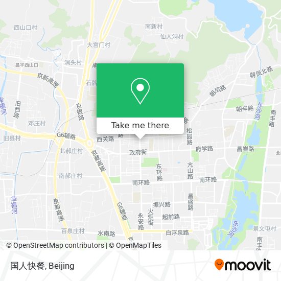 国人快餐 map