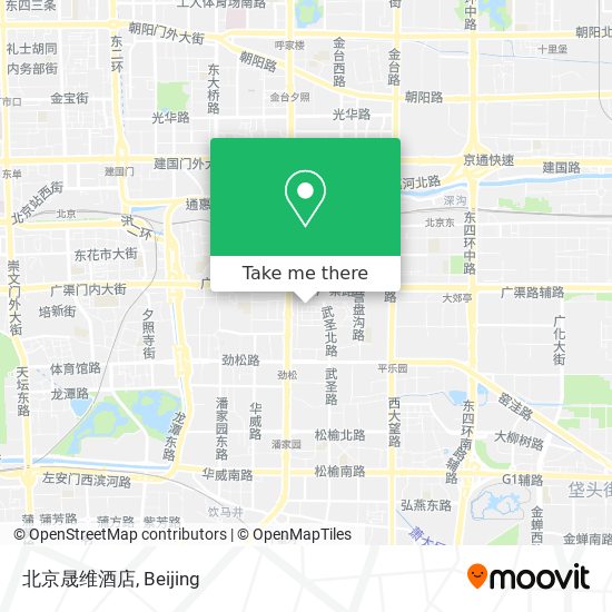 北京晟维酒店 map