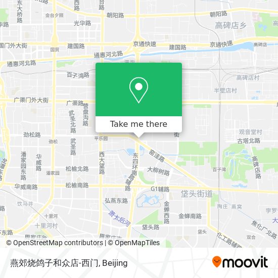 燕郊烧鸽子和众店-西门 map