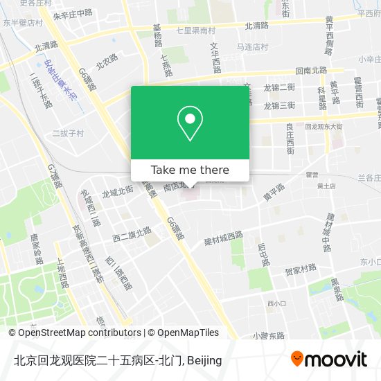 北京回龙观医院二十五病区-北门 map