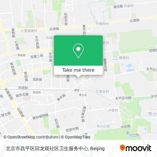 北京市昌平区回龙观社区卫生服务中心 map