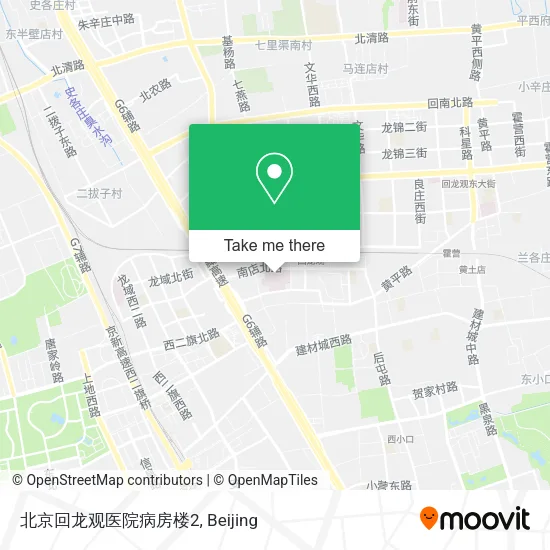 北京回龙观医院病房楼2 map