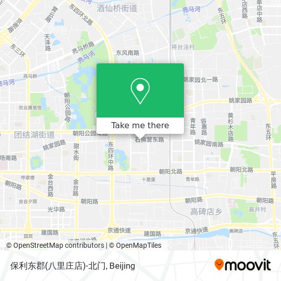 保利东郡(八里庄店)-北门 map