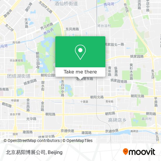 北京易阳博展公司 map