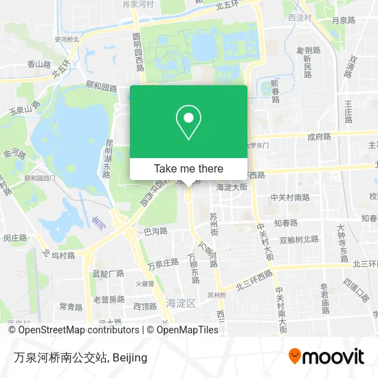 万泉河桥南公交站 map