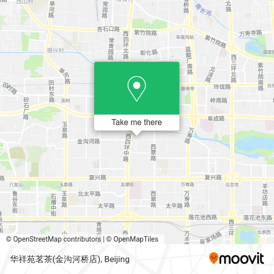 华祥苑茗茶(金沟河桥店) map