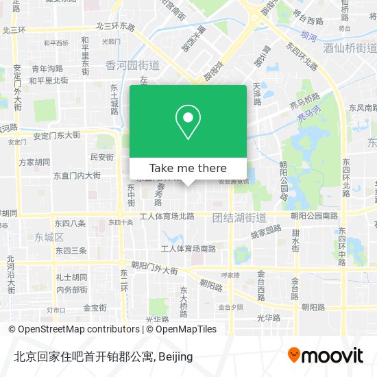 北京回家住吧首开铂郡公寓 map