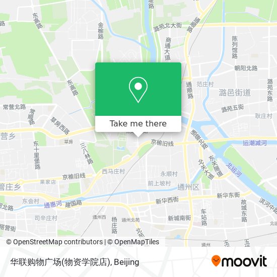 华联购物广场(物资学院店) map