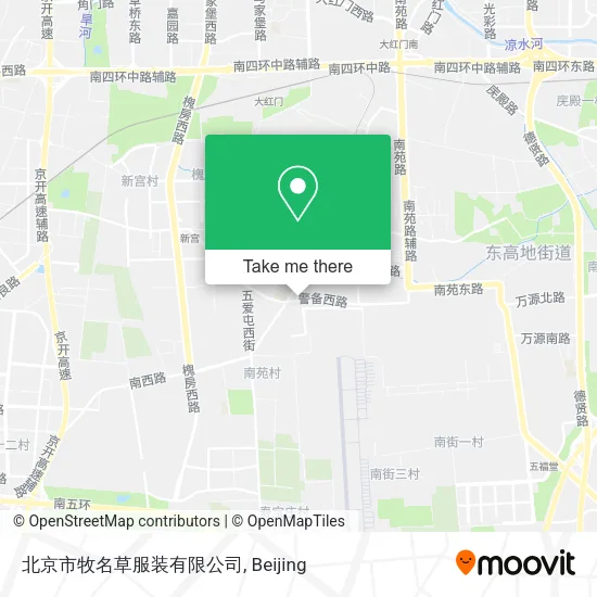 北京市牧名草服装有限公司 map