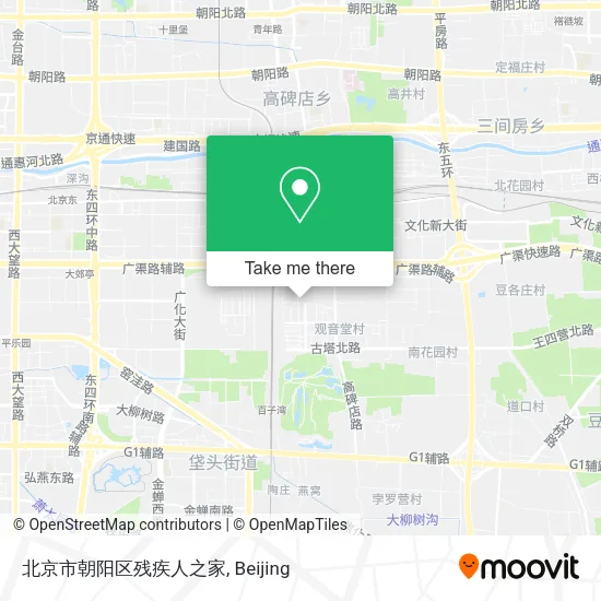 北京市朝阳区残疾人之家 map
