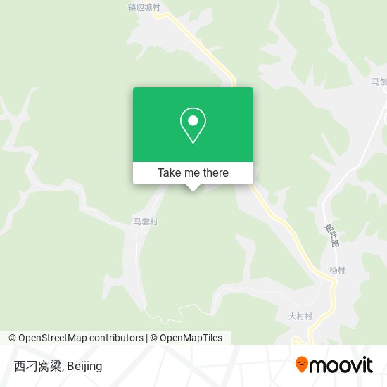 西刁窝梁 map