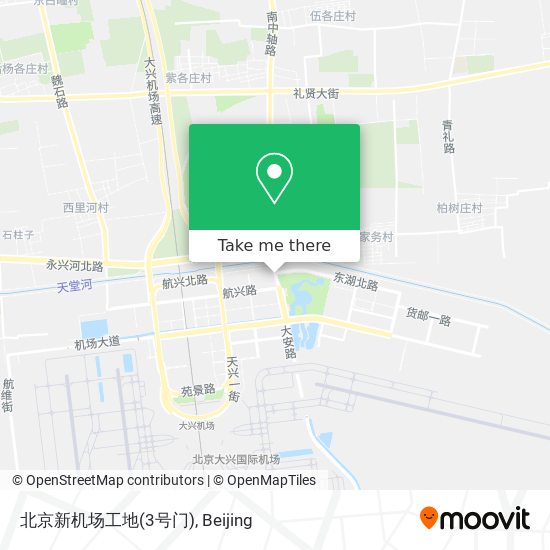 北京新机场工地(3号门) map