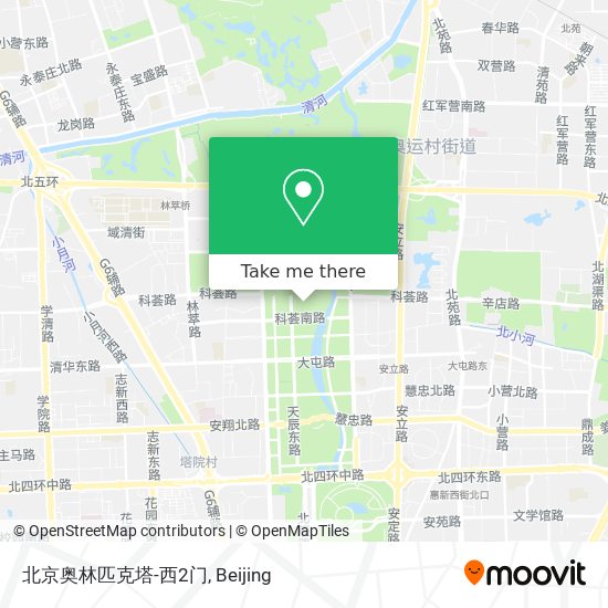 北京奥林匹克塔-西2门 map