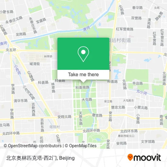 北京奥林匹克塔-西2门 map