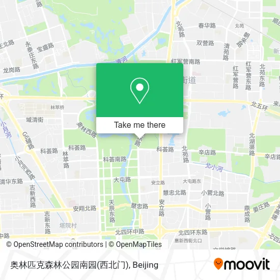 奥林匹克森林公园南园(西北门) map