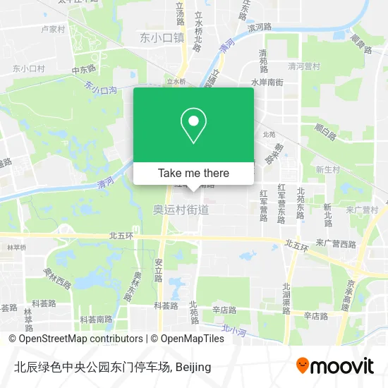 北辰绿色中央公园东门停车场 map