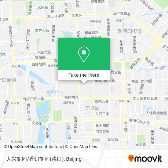 大兴胡同/香饵胡同(路口) map