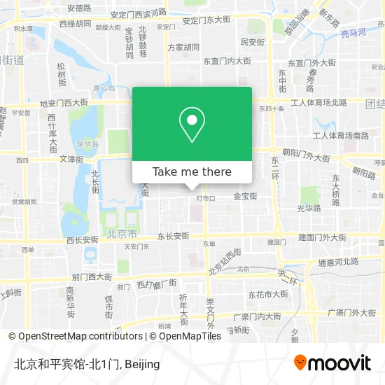 北京和平宾馆-北1门 map