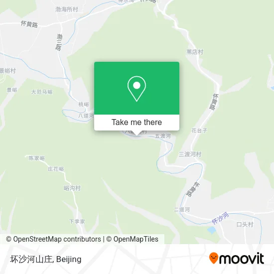 坏沙河山庄 map