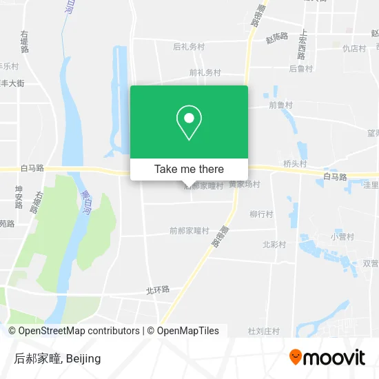 后郝家疃 map