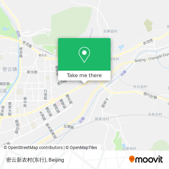 密云新农村(东行) map