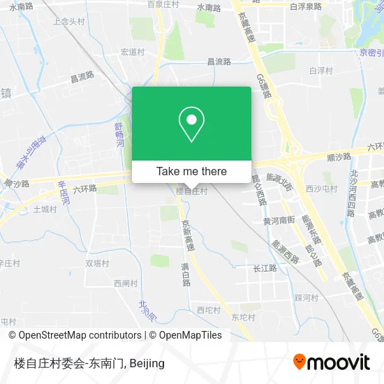 楼自庄村委会-东南门 map