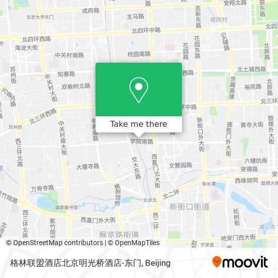 格林联盟酒店北京明光桥酒店-东门 map