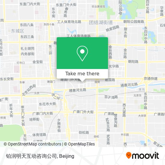 铂润明天互动咨询公司 map
