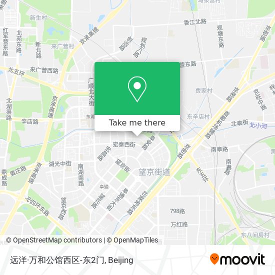 远洋·万和公馆西区-东2门 map