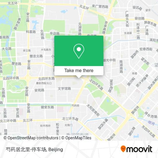 芍药居北里-停车场 map