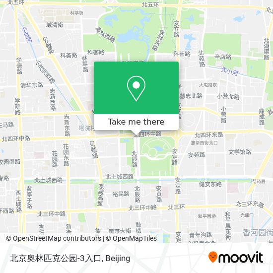 北京奥林匹克公园-3入口 map